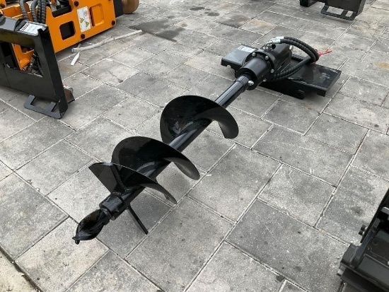 UNUSED 2026 MINI AUGER ATTACHMENT FOR MINI SKID STEER, APPROX 12in DIA