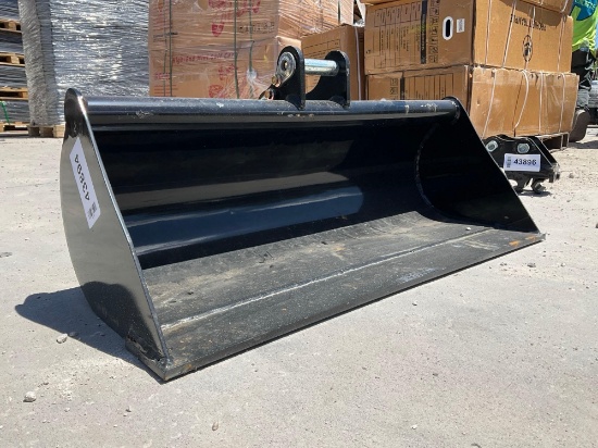 ( 1 ) UNUSED MINI BUCKET ATTACHMENT FOR MINI EXCAVATOR, APPROX 32in