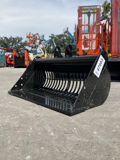 UNUSED MINI ROCK SCREENING BUCKET FOR MINI EXCAVATOR