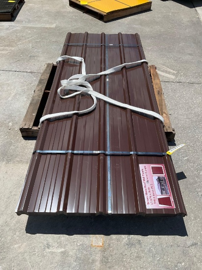 UNUSED METAL ROOF WALL PANELS; APPROX 70 PCS; APPROX 8 FT X 3 FT