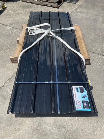 UNUSED METAL ROOF WALL PANELS; APPROX 30 PCS; APPROX 8 FT X 3 FT