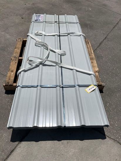 UNUSED METAL ROOF WALL PANELS; APPROX 70 PCS; APPROX 8 FT X 3 FT