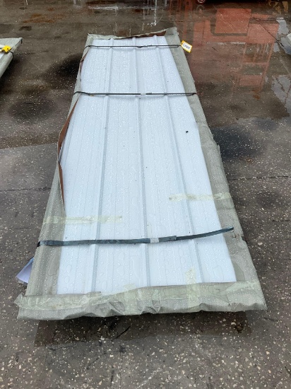 UNUSED 10FT GALVALUME STEEL SIDING ROOFING, APPROX 50 SHEETS IN STACK, APPROX 10FT x 3FT