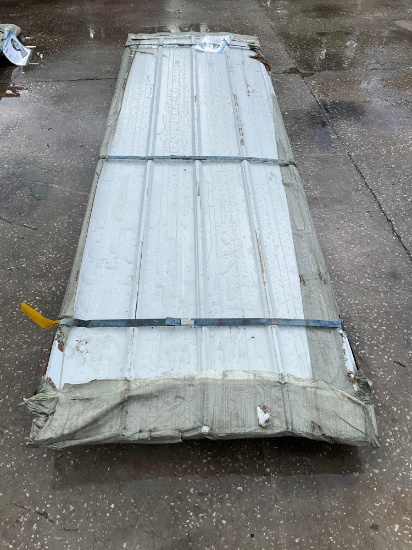 UNUSED 10FT GALVALUME STEEL SIDING ROOFING, APPROX 50 SHEETS IN STACK, APPROX 10FT x 3FT