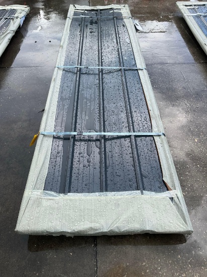UNUSED 12FT GALVALUME STEEL SIDING ROOFING, APPROX 50 SHEETS IN STACK, APPROX 12FT x 3FT