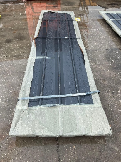 UNUSED 12FT GALVALUME STEEL SIDING ROOFING, APPROX 50 SHEETS IN STACK, APPROX 12FT x 3FT