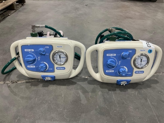 ( 2 ) HILL ROM METANEB SYSTEM RESPIRATORY THERAPY/AIRWAY CLEARANCE SYSTEM W/ HOSE, MOUNTABLE
