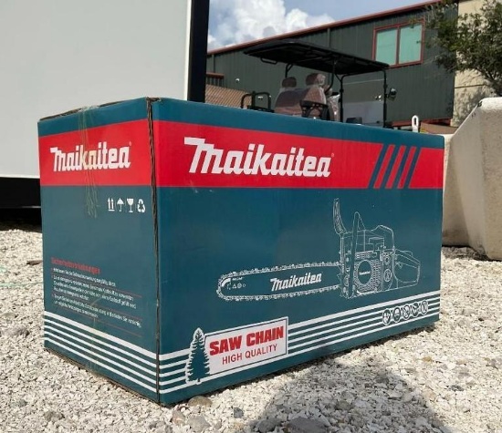 UNUSED MAIKAITEA 20in CHAINSAW; GAS POWERED; APPROX POWER 2400 W; APPROX HIGH SPEED 11500R/MIN;