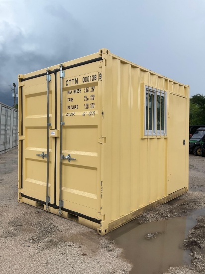 2026 10FT MULTI-USE CONTAINER W/ SIDE DOOR & WINDOW, FORK POCKETS