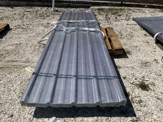 UNUSED POLYCARBONATE ROOF PANELS; APPROX 30 PCS; APPROX 12 FT L X 3 FT