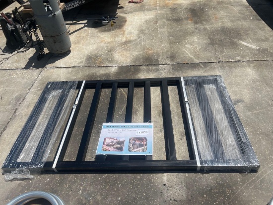 UNUSED WELDED GALVANIZED STEEL FENCING; APPROX 6 FT L x 3 FT H PER PANEL; APPROX 2 PANELS
