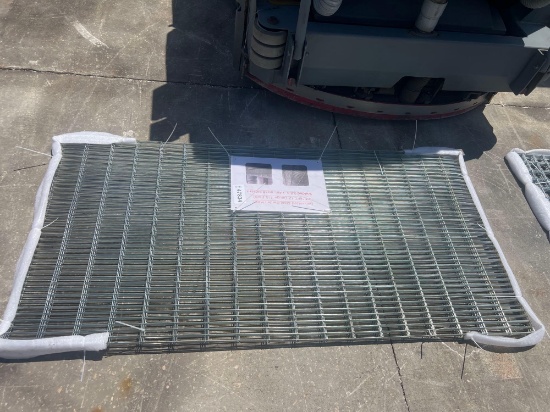 UNUSED GALVANIZED STEEL GARDEN MESH; WELDED APPROX 0.8in X 4in MESH PATTERN; APPROX 12 GAUGE, 6 F...