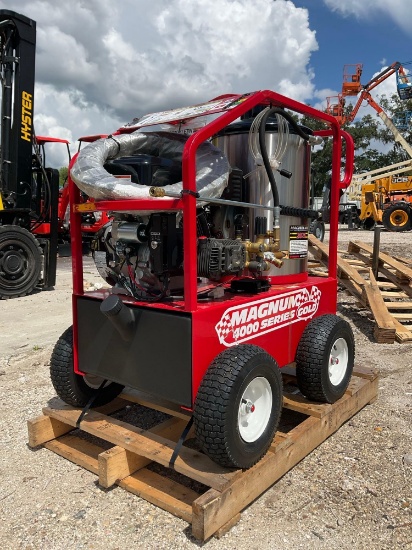 UNUSED 2026 MAGNUM 4000 SERIES GOLD HOT WATER PRESSURE WASHER,DIESEL BURNER GAS POWER, ELECTRIC