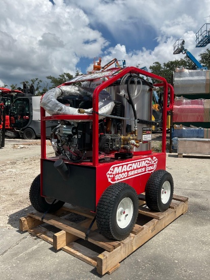 UNUSED 2026 MAGNUM 4000 SERIES GOLD HOT WATER PRESSURE WASHER,DIESEL BURNER GAS POWER, ELECTRIC