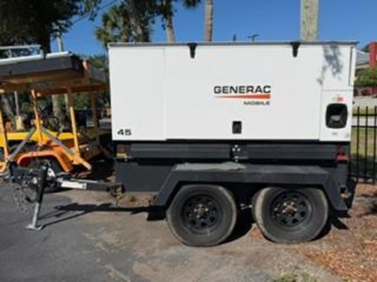 2021 GENERACMMG451F4 GENERATOR, DIESEL, TRAILER MOUNTED, 45 KVA