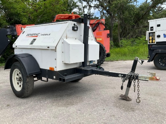 2019 GENERAC MAGNUM MOBILE GENERATOR MODEL MLG15M, DIESEL, MITSUBISHI ENGINE, TRAILER MOUNTED, PH...