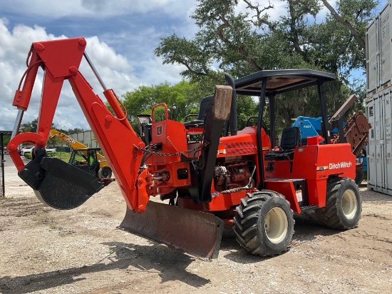 DITCH WITCH5020DD WITH TRENCHER ATTACHMENT H512 & BACKHOE ATTACHMENT A420, DEUTZDIESEL,