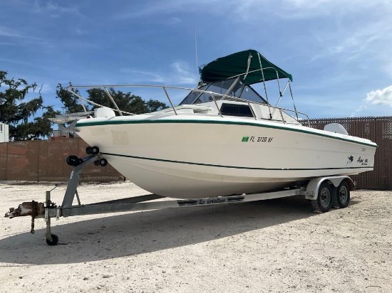 1997 ANGLER 22FT BOAT W/ TRAILER