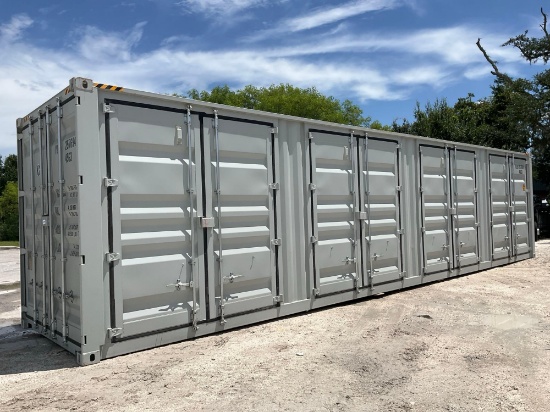 2026 40FT STORAGE CONTAINER, 4 SIDE DOORS