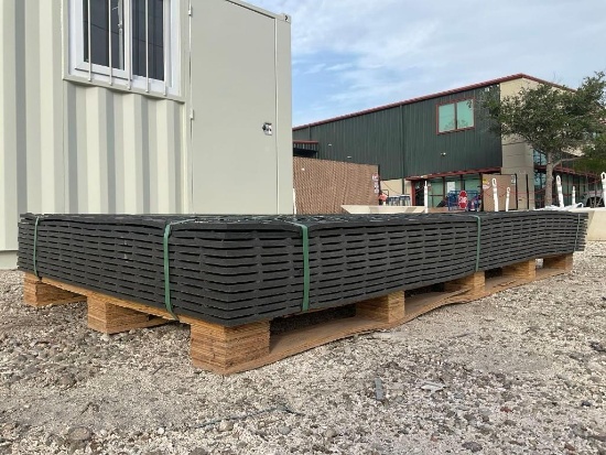 UNUSED SKLP POLYETHYLENE BOARD ROADBED PROTECTION PAD MODEL SK-LJB12, APPROX 12 PADS TOTAL