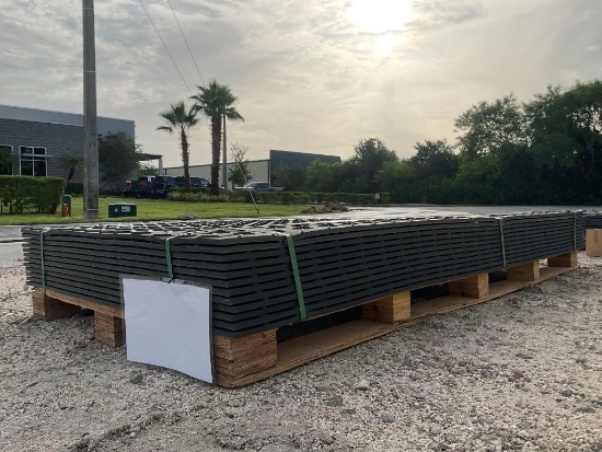 UNUSED SKLP POLYETHYLENE BOARD ROADBED PROTECTION PAD MODEL SK-LJB12, APPROX 12 PADS TOTAL