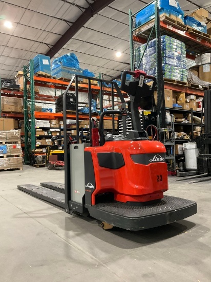 2025 Linde Stand On Pallet Jack Model Ewr40, Electric, Low Hrs Showing, 24v, Approx Max Capacity ...