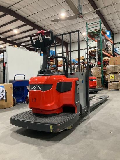 2024 Linde Stand On Pallet Jack Model Ewr40, Electric, 24v, Approx Max Capacity 8000lbs, Approx 8ft