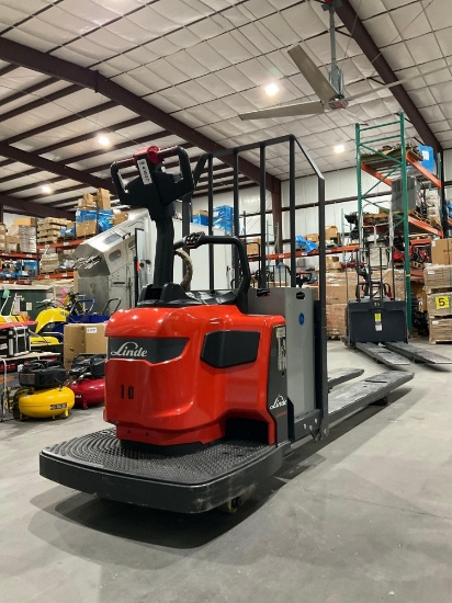 2024 Linde Stand On Pallet Jack Model Ewr40, Electric, 24v, Approx Max Capacity 8000lbs, Approx 8ft