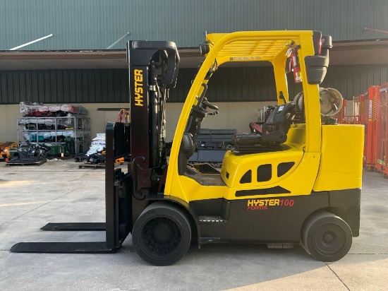 2016 Hyster Forklift Model S100ftbcs; Lp Powered; Approx Maximum Capacity 10,000 Lbs