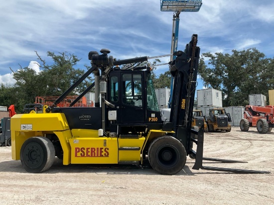 2017 Hoist P Series Forklift Model P360@48, Diesel, Enclosed Cab, Approx Max Capacity 36,000lbs