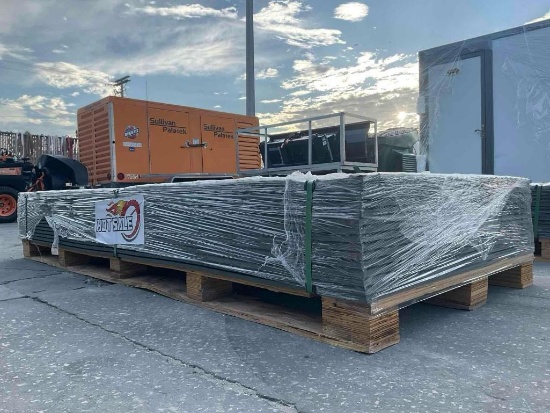 UNUSED PALLET OF GROUND PROTECTION MATS SDLFPP, APPROX 4FT W X 8FT L, APPROX 15 MATS, HIGH DENSITY