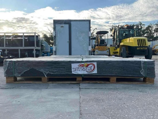 UNUSED PALLET OF GROUND PROTECTION MATS, APPROX 4FT W X 8FT L, APPROX 15 MATS, HIGH DENSITY