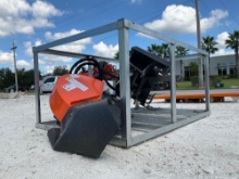 UNUSED 2026 WOLVERINE STUMP GRINDER ATTACHMENT MODEL SG-13-08D FOR UNIVERSAL SKID STEER, REMOTE