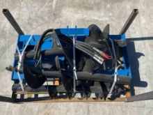 ( 1 ) UNUSED 2026 AUGER ATTACHMENT FOR SKID STEER, BITS APPROX 8in / 12in & 16in