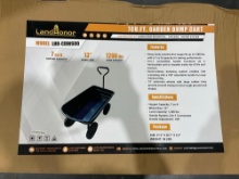 UNUSED GARDEN DUMP CART MODEL LHR-CDW600; APPROX 7 CU. FT;A APPROX WHEEL SIZE 13 IN; APPROX LOAD