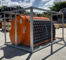 UNUSED 2026 DOUBLE DISCHARGE CONCRETE MIXER ATTACHMENT MODEL DCM-11-250G FOR UNIVERSAL SKID STEER...