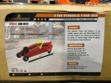 UNUSED LANDHONOR 2TON HYDRAULIC FLOOR JACK MODEL LHR-HFJ2, APPROX LOAD CAPACITY 3800LBS, APPROX MAX