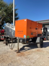 2018 DOOSAN INFRACORE PORTABLE POWER GENERATOR MODEL G25WDO-T4F; DIESEL POWERED; TRAILER MOUNTED,