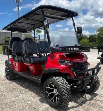 UNUSED 2026 SDLOOL 6-SEATER OFF-ROAD GOLF CART MODEL GC42S; ELECTRIC POWERED; 60V BATTERY, 3.5KW AC