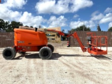 2015 JLG ARTICULATING JIB BOOM LIFT MODEL 450AJ, DIESEL, APPROX MAX PLATFORM HEIGHT 45FT, APPROX