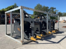 UNUSED 2026 LANDHONOR HEAVY DUTY ROCK GRAPPLE BUCKET MODEL RGB-11-72W FOR UNIVERSAL SKID STEER
