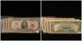 Lot Of 4 $5 Red Seal Bills