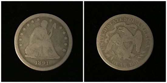 Seated Liberty Quarter