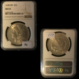 Graded Morgan Silver Dollar