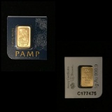 PAMP 1 gm. Gold Bar