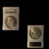 Graded Morgan Silver Dollar