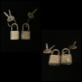 Set Of 2 Miniature Padlocks