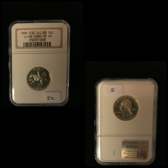 Graded State Silver Quarter