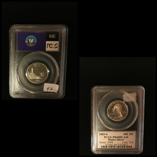 Graded State Silver Quarter