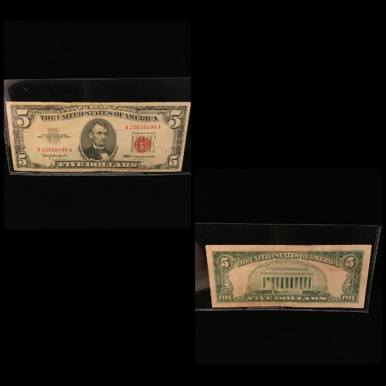 $5 Red Seal Bill